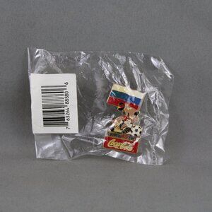 Russia Soccer Pin - 1994 World Cup Coke Promo Pin - New in Package